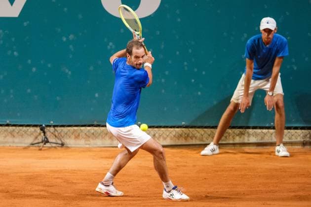 Richard Gasquet from France in action during Internazionali di Verona ATP, Tennis Herren Challenger 100 tennis tournament at Sports Club Verona in Verona on July 25, 2024, Verona Italy.  Copyright: xRobertoxTommasini IPAxSportx xipx xx IPA_48272563 IPA_Agency_IPA48272563