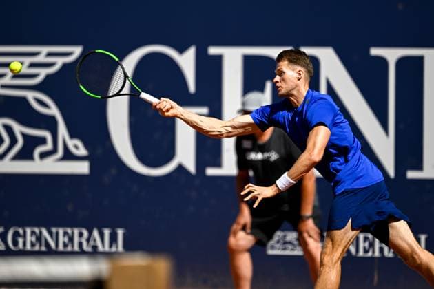 TENNIS - ATP, Tennis Herren Generali Open 2024 KITZBUEHEL,AUSTRIA,26.JUL.24 - TENNIS - ATP World Tour, Generali Open. Image shows Hendrik Jebens (GER).  GEPAxpictures xDanielxSchoenherr