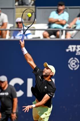 TENNIS - ATP, Tennis Herren Generali Open 2024 KITZBUEHEL,AUSTRIA,26.JUL.24 - TENNIS - ATP World Tour, Generali Open. Image shows Santiago Gonzalez (MEX).  GEPAxpictures xDanielxSchoenherr