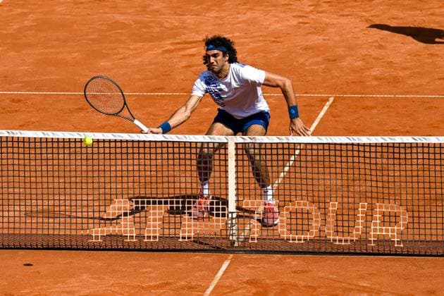 TENNIS - ATP, Tennis Herren Generali Open 2024 KITZBUEHEL,AUSTRIA,26.JUL.24 - TENNIS - ATP World Tour, Generali Open. Image shows Skander Mansouri (TUN).  GEPAxpictures xDanielxSchoenherr