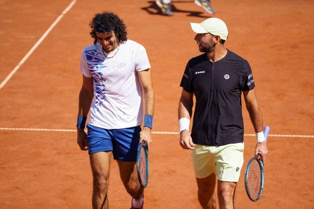 Generali Open ATP 250 2024 Kitzbühel, 26 07 2024 Skander Mansouri TUN, Tunisia and Santiago Gonzales MEX, Mexico Generali Open 2024, ATP 250, Sportpark Kitzbühel on 26 07 2024, Kitzbühel Copyright: xBEAUTIFULxSPORTSx Pajonkx