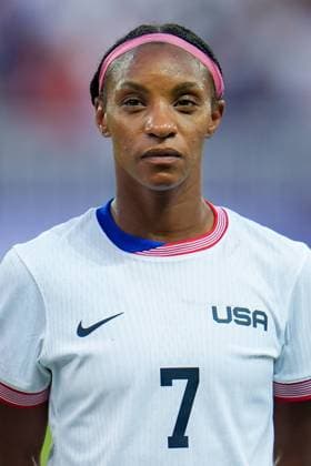 Crystal Dunn (USA), Football , USA vs Zambia during the Olympic Games, Olympische Spiele, Olympia, OS Paris 2024 JO 2024 : FOOTBALL - USA vs Zambie - Jeux Olympiques 2024 - Paris2024 - Nice - 25 07 2024 DPPI Panoramic 