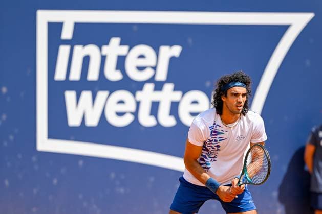 TENNIS - ATP, Tennis Herren Generali Open 2024 KITZBUEHEL,AUSTRIA,26.JUL.24 - TENNIS - ATP World Tour, Generali Open. Image shows Skander Mansouri (TUN).  GEPAxpictures xDanielxSchoenherr