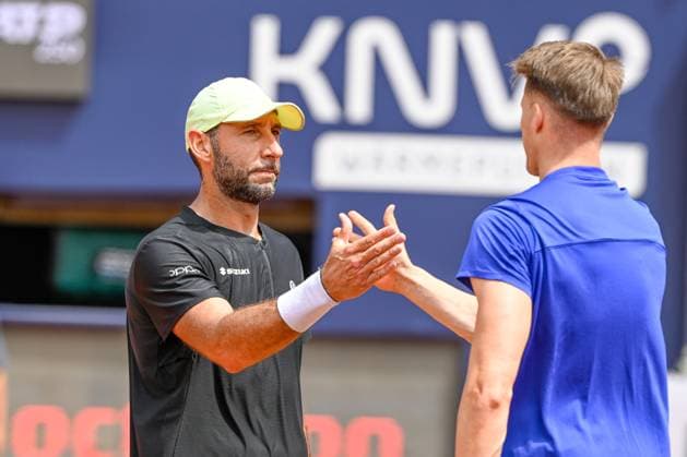 TENNIS - ATP, Tennis Herren Generali Open 2024 KITZBUEHEL,AUSTRIA,26.JUL.24 - TENNIS - ATP World Tour, Generali Open. Image shows Santiago Gonzalez (MEX) and Hendrik Jebens (GER).  GEPAxpictures xDanielxSchoenherr