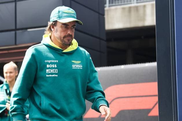 F1 Belgian Grand Prix 2024 Practice 1 Fernando Alonso of Aston Martin Aramco before first practice ahead of the Formula 1 Belgian Grand Prix at Spa-Francorchamps in Spa, Belgium on July 26, 2024. Spa Belgium  Copyright: xJakubxPorzyckix originalFilename:porzycki-f1belgia240726_npSAH.jpg