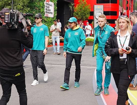 26 07 2024, Circuit de Spa Francorchamps, Spa Francorchhamps, Formula 1 Rolex Belgian Grand Prix 2024 , in the picture Lance Stroll CAN , Aston Martin Aramco Cognizant Formula One Team, Fernando Alonso ESP Defodi 506 20240726 hbr 0769 Defodi-506