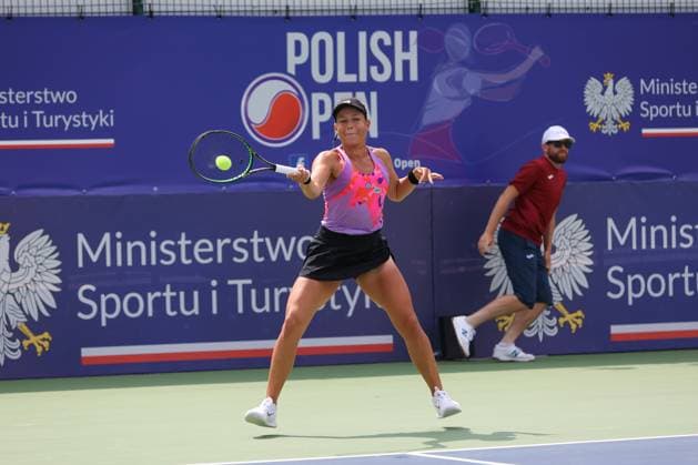 WARSZAWA 26.07.2024 TURNIEJ WTA, Tennis Damen 125 POLISH OPEN --- TENNIS TOURNAMENT WTA 125 POLISH OPEN IN WARSAW WERONIKA FALKOWSKA FOT. ANNA KLEPACZKO FOTOPYK NEWSPIX.PL --- Newspix.pl  240726LUM017