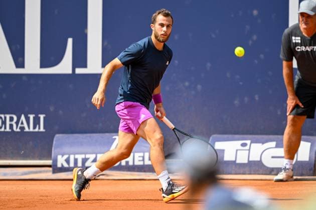 TENNIS - ATP, Tennis Herren Generali Open 2024 KITZBUEHEL,AUSTRIA,26.JUL.24 - TENNIS - ATP World Tour, Generali Open. Image shows Hugo Gaston (FRA).  GEPAxpictures xDanielxSchoenherr