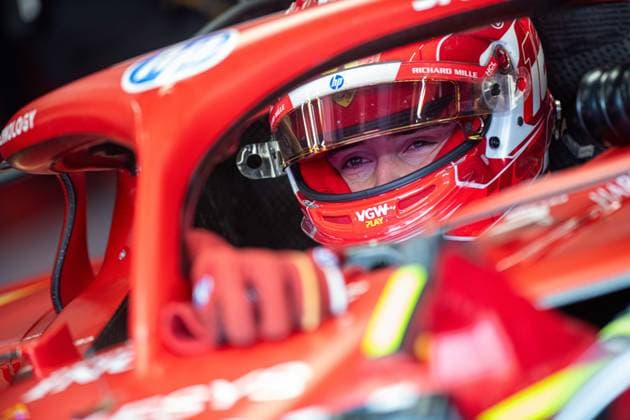 Scuderia Ferrari Monegasque rider Charles Leclerc is seen ahead of the free training ahead of the Grand Prix F1 of Belgium race, in Spa-Francorchamps, Friday 26 July 2024. The Spa-Francorchamps Formula One Grand Prix takes place this weekend, from July 25th to July 28th. JONASxROOSENS  x97084885x