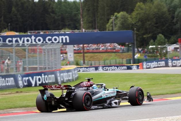 Stavelot, Belgium July 26 28, 2024 FIA Formula 1 World Championship Grand Prix Belgium Circuit de Spa Francorchamps 2024 Pictured George Russell GBR Circuit de Spa Francorchamps Copyright: xFotostandx xHorstxBernhardtx