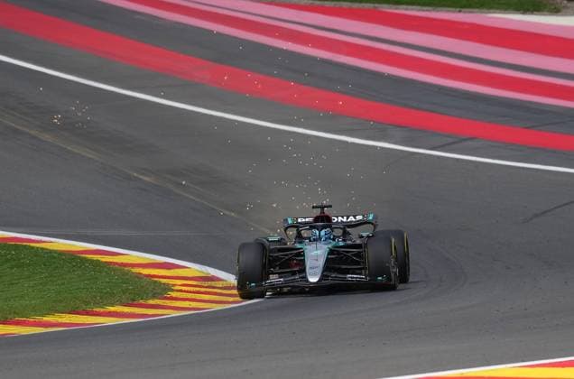 26 07 2024, Circuit de Spa Francorchamps, Spa Francorchhamps, Formula 1 Rolex Belgian Grand Prix 2024 , in the picture George Russell GBR , Mercedes AMG Petronas Formula One Team Defodi 506 20240726 hbr 2128 Defodi-506
