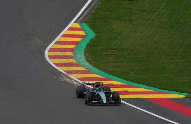 26 07 2024, Circuit de Spa Francorchamps, Spa Francorchhamps, Formula 1 Rolex Belgian Grand Prix 2024 , in the picture George Russell GBR , Mercedes AMG Petronas Formula One Team Defodi 506 20240726 hbr 2927 Defodi-506