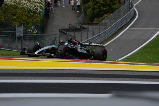 26 07 2024, Circuit de Spa Francorchamps, Spa Francorchhamps, Formula 1 Rolex Belgian Grand Prix 2024 , in the picture George Russell GBR , Mercedes AMG Petronas Formula One Team Defodi 506 20240726 hbr 2946 Defodi-506