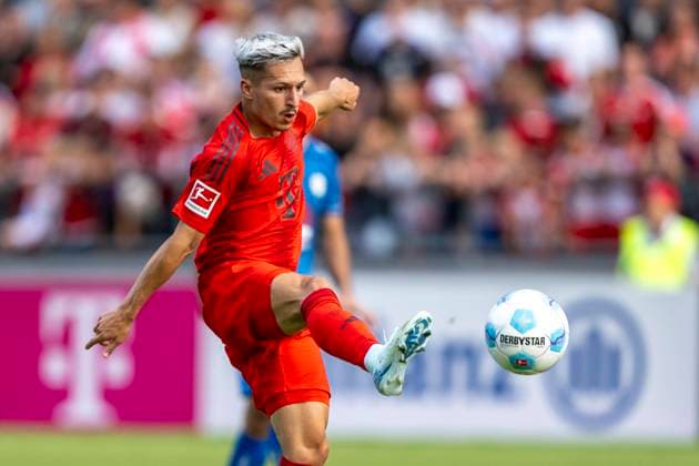 24 07 2024 Football test match FC Rottach Egern FC Bayern Munich at Munichs training camp Bryan Zaragoza stops the ball Copyright: xKirchner DavidxInderliedx