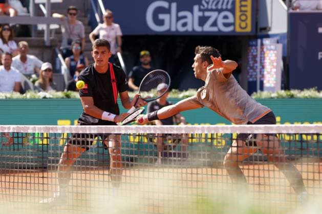 Generali Open ATP 250 2024 Kitzbühel, 26 07 2024 Alexander Erler AUT, Austria and Andreas Mies GER, Germany Generali Open 2024, ATP 250, Sportpark Kitzbühel on 26 07 2024, Kitzbühel Copyright: xBEAUTIFULxSPORTSx Pajonkx
