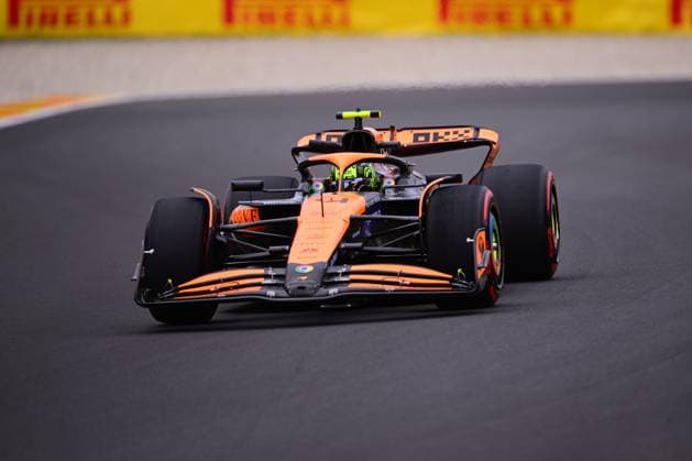 F1 Grand Prix of Belgium - Practice Lando Norris is driving his single-seater for the McLaren F1 Team after the free practice of the Belgian GP, the 14th race of the Formula 1 World Championship, WM, Weltmeisterschaft in Spa-Francorchamps Circuit, Stavelot, Vellonia, Belgium, on July 26, 2024. Stavelot Vellonia Belgium  Copyright: xAndreaxDiodatox originalFilename:diodato-notitle240726_npeG8.jpg