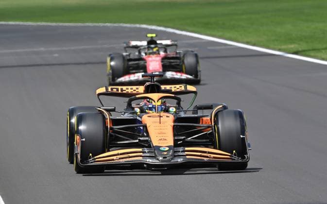 26 07 2024, xrarjax, Motorsport FIA Formula 1, Belgian Grand Prix 2024 emspor, v l Oscar Piastri McLaren starting number 81 DFL DFB REGULATIONS PROHIBIT ANY USE OF PHOTOGRAPHS as IMAGE SEQUENCES and or QUASI VIDEO Spa