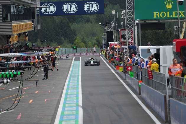 Formula 1 Rolex Belgian Grand Prix 2024 26 07 2024, Circuit de Spa Francorchamps, Spa Francorchhamps, Formula 1 Rolex Belgian Grand Prix 2024 , in the picture Lewis Hamilton GBR , Mercedes AMG Petronas Formula One Team nordphotoxGmbHx xBratic nph00250