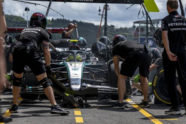 Stavelot - 26-07-2024, Circuit de Spa-Francorchamps, Lewis Hamilton at the Formula 1 Belgian Grand Prix 2024 Friday Formula 1 Belgium Grand Prix 2024 Friday  x25844362x Copyright: