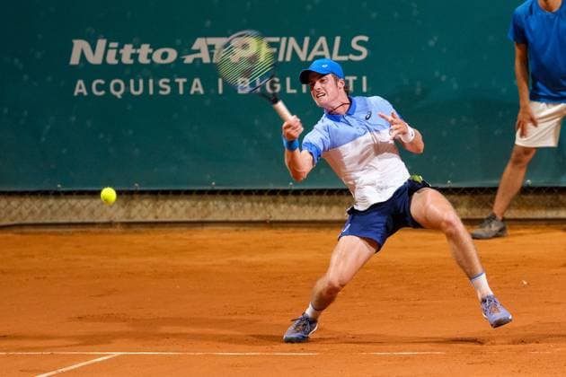 ATP, Tennis Herren Challenger 100 - Internazionali di Verona Vilius Gaubas from Lithuania is in action during the Internazionali di Verona - ATP Challenger 100 tennis tournament at Sports Club Verona in Verona, Italy, on July 26, 2024. Verona Italy  Copyright: xRobertoxTommasinix originalFilename:tommasini-atpchall240726_npjUv.jpg