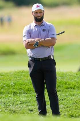 26th July 2024; JCB Golf &amp; Country Club, Rocester, Uttoxeter, England; LIV UK Golf League, Round 1; Jon Rahm of the Legion XIII GC on the 7th green  ActionPlus12672370 StevenxFlynn