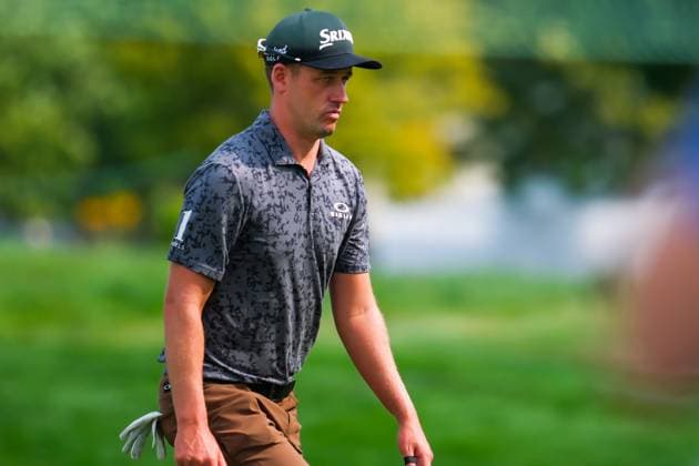 July 26, 2024, Blaine, Minnesota, USA: ANDREW PUTNAM looks on after making birdie at hole 9 during the 2024 PGA, Golf Herren 3M Open at TPC Twin Cities on July 26, 2024. Blaine USA - ZUMAg254 20240726_zsp_g254_021 Copyright: xStevenxGarciax
