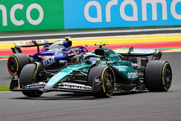 Stavelot, Belgium July 26 28, 2024 FIA Formula 1 World Championship Grand Prix Belgium Circuit de Spa Francorchamps 2024 Pictured Fernando Alonso ESP , Yuki Tsunoda JPN Circuit de Spa Francorchamps Copyright: xFotostandx xHorstxBernhardtx