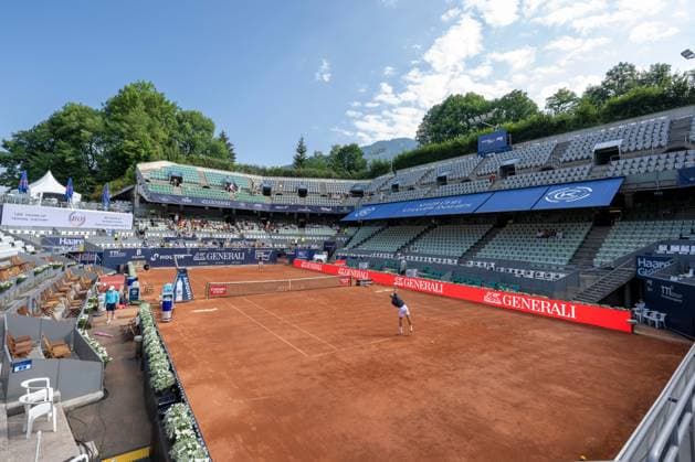 TENNIS - ATP, Tennis Herren Generali Open 2024 KITZBUEHEL,AUSTRIA,27.JUL.24 - TENNIS - ATP World Tour, Generali Open. Image shows an overview of the center court.  GEPAxpictures xDanielxSchoenherr