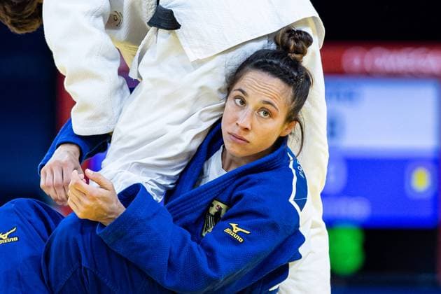 Bilder des Jahres 2024, Sport 07 Juli Sport Themen der Woche KW30 FRA, Olympische Spiele Paris 2024, Judo Frauen 27.07.2024 Catarina Costa POR vs Katharina Menz GER Siegerin Catarina Costa POR FRA, Olympische Spiele Paris 2024, Judo Frauen 27.07.2024 Paris *** FRA, Olympic Games Paris 2024, Judo Women 27 07 2024 Catarina Costa POR vs Katharina Menz GER Winner Catarina Costa POR FRA, Olympic Games Paris 2024, Judo Women 27 07 2024 Paris Copyright: xEibner-Pressefoto RogerxBuerkex EP_RBE