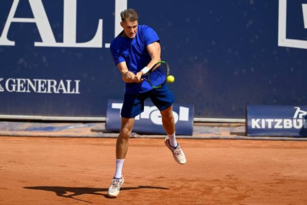 TENNIS - ATP, Tennis Herren Generali Open 2024 KITZBUEHEL,AUSTRIA,27.JUL.24 - TENNIS - ATP World Tour, Generali Open. Image shows Hendrik Jebens (GER).  GEPAxpictures xDanielxSchoenherr