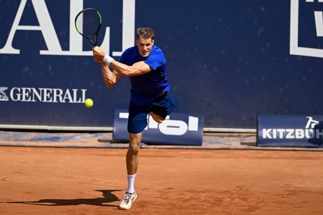 TENNIS - ATP, Tennis Herren Generali Open 2024 KITZBUEHEL,AUSTRIA,27.JUL.24 - TENNIS - ATP World Tour, Generali Open. Image shows Hendrik Jebens (GER).  GEPAxpictures xDanielxSchoenherr