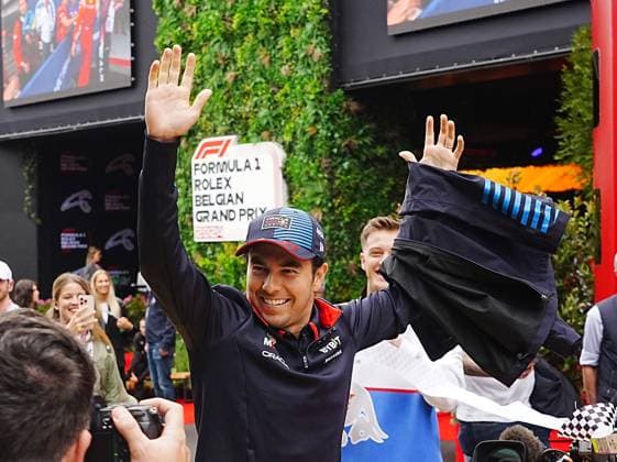 Formula 1 Rolex Belgian Grand Prix 2024 27 07 2024, Circuit de Spa Francorchamps, Spa Francorchhamps, Formula 1 Rolex Belgian Grand Prix 2024 , pictured Sergio Perez MEX , Oracle Red Bull Racing nordphotoxGmbHx xBratic nph00250