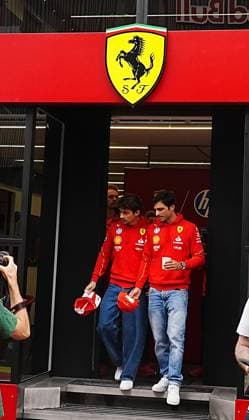 Formula 1 Rolex Belgian Grand Prix 2024 27 07 2024, Circuit de Spa Francorchamps, Spa Francorchhamps, Formula 1 Rolex Belgian Grand Prix 2024 , in the picture Charles Leclerc MCO , Scuderia Ferrari HP, Carlos Sainz Jr ESP nordphotoxGmbHx xBratic nph00250