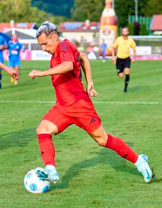 Bryan Zaragoza (FCB 17) at the friendly match FC ROTTACH-EGERN - FC BAYERN MÜNCHEN 1-14 in the Training Camp at Stadion am Birkenmoos, 1.German Soccer League , in Rottach-Egern, Tegernsee, July 24, 2024 Season 2024 2025, FCB,