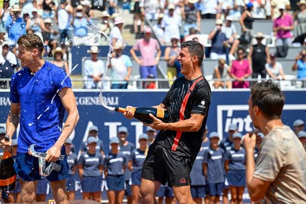 TENNIS - ATP, Tennis Herren Generali Open 2024 KITZBUEHEL,AUSTRIA,27.JUL.24 - TENNIS - ATP World Tour, Generali Open. Image shows Alexander Erler (AUT).  GEPAxpictures xDanielxSchoenherr