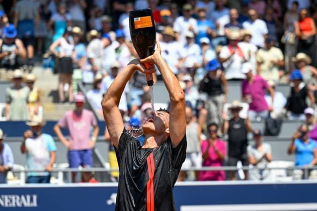 TENNIS - ATP, Tennis Herren Generali Open 2024 KITZBUEHEL,AUSTRIA,27.JUL.24 - TENNIS - ATP World Tour, Generali Open. Image shows Alexander Erler (AUT).  GEPAxpictures xDanielxSchoenherr