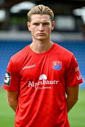 Timon Obermeier SpVgg Unterhaching 3 Liga, portrait date 2024 2025 xslx