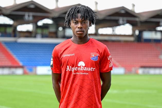 Gibson Nana Adu SpVgg Unterhaching 3 Liga, portrait date 2024 2025 xslx
