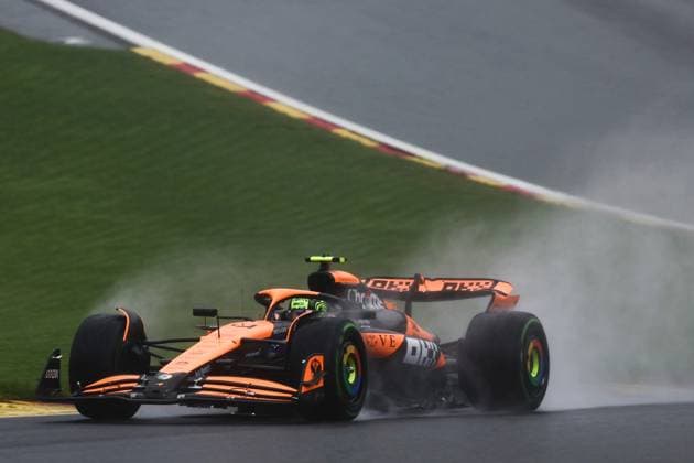 F1 Belgian Grand Prix 2024 Practice 3 Lando Norris of McLaren during third practice ahead of the Formula 1 Belgian Grand Prix at Spa-Francorchamps in Spa, Belgium on July 27, 2024. Spa Belgium  Copyright: xJakubxPorzyckix originalFilename:porzycki-f1belgia240727_npK4N.jpg