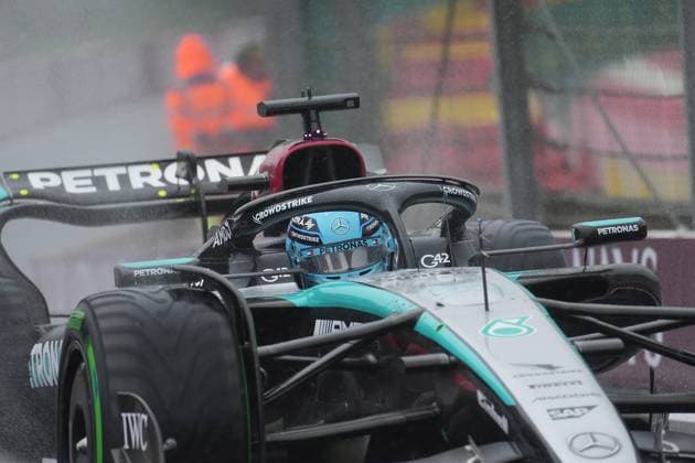 27 07 2024, Circuit de Spa Francorchamps, Spa Francorchhamps, Formula 1 Rolex Belgian Grand Prix 2024 , in the picture George Russell GBR , Mercedes AMG Petronas Formula One Team Defodi 506 20240726 hbr 2850 Defodi-506