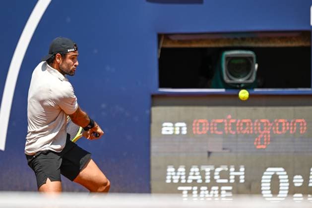 TENNIS - ATP, Tennis Herren Generali Open 2024 KITZBUEHEL,AUSTRIA,27.JUL.24 - TENNIS - ATP World Tour, Generali Open. Image shows Matteo Berrettini (ITA).  GEPAxpictures xDanielxSchoenherr