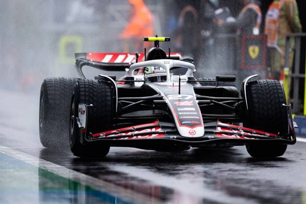 27 HULKENBERG Nico (ger), Haas F1 Team VF-24 Ferrari, action during the Formula 1 Rolex Belgian Grand Prix 2024, 14th round of the 2024 Formula One World Championship, WM, Weltmeisterschaft from July 26 to 28, 2024 on the Circuit de Spa-Francorchamps, in Stavelot, Belgium - F1 - BELGIAN GRAND PRIX 2024 DPPI Panoramic  240727_R14_BELGIO_DP_JFR68691.CR3_