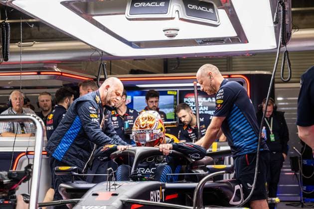 Red Bull Racing Dutch rider Max Verstappen is pictured during the free training ahead of the Grand Prix F1 of Belgium race, in Spa-Francorchamps, Saturday 27 July 2024. The Spa-Francorchamps Formula One Grand Prix takes place this weekend, from July 25th to July 28th. JONASxROOSENS  x97152593x