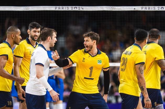 Italy x Brazil PARIS, IF - 27.07.2024: ITALY X BRAZIL - Volleyball - Paris 2024 Olympics - Brazil (Photo: Luca Castro Fotoarena) x2581292x  LucaxCastro