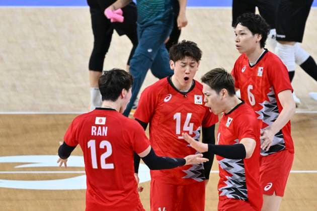 Japan Team (JPN), volleyball preliminary round pool C, Japan vs Germany (2-3) at the South Paris Arena 1, during the Paris 2024 Olympic Games, Olympische Spiele, Olympia, OS 27 July 2024, Paris, France. Noxthirdxpartyxsales  (260884255)