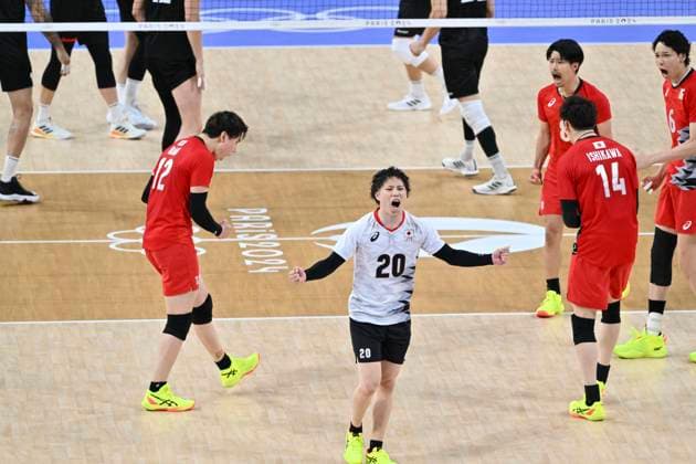 YAMAMOTO Tomohiro (JPN), volleyball preliminary round pool C, Japan vs Germany (2-3) at the South Paris Arena 1, during the Paris 2024 Olympic Games, Olympische Spiele, Olympia, OS 27 July 2024, Paris, France. Noxthirdxpartyxsales  (260886123)
