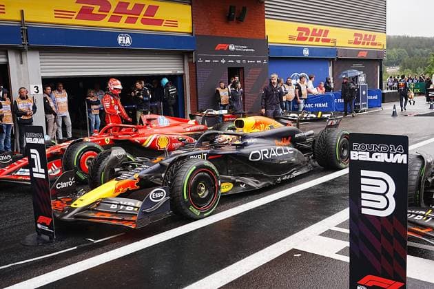 27 07 2024, Circuit de Spa Francorchamps, Spa Francorchhamps, Formula 1 Rolex Belgian Grand Prix 2024 , in the picture pole position for Max Verstappen NLD , Oracle Red Bull Racing Defodi 506 20240727 hbr 9025 Defodi-506