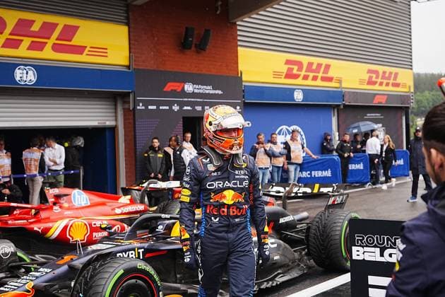 27 07 2024, Circuit de Spa Francorchamps, Spa Francorchhamps, Formula 1 Rolex Belgian Grand Prix 2024 , in the picture pole position for Max Verstappen NLD , Oracle Red Bull Racing Defodi 506 20240727 hbr 9149 Defodi-506