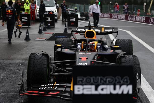 F1 Belgian Grand Prix 2024 Qualifying Max Verstappen of Red Bull Racing after qualifying ahead of the Formula 1 Belgian Grand Prix at Spa-Francorchamps in Spa, Belgium on July 27, 2024. Spa Belgium  Copyright: xJakubxPorzyckix originalFilename:porzycki-f1belgia240727_np3wZ.jpg
