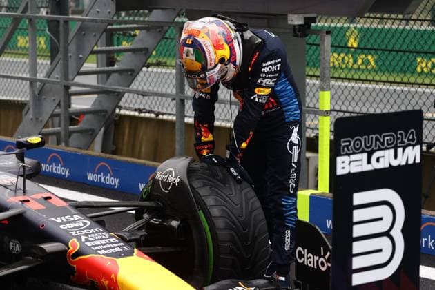 F1 Belgian Grand Prix 2024 Qualifying Sergio Perez of Red Bull Racing after qualifying ahead of the Formula 1 Belgian Grand Prix at Spa-Francorchamps in Spa, Belgium on July 27, 2024. Spa Belgium  Copyright: xJakubxPorzyckix originalFilename:porzycki-f1belgia240727_npI8B.jpg